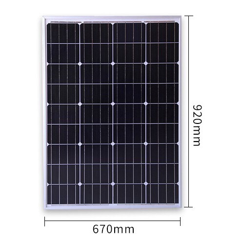 Tấm pin năng lượng mặt trời 100w poly ảnh 1